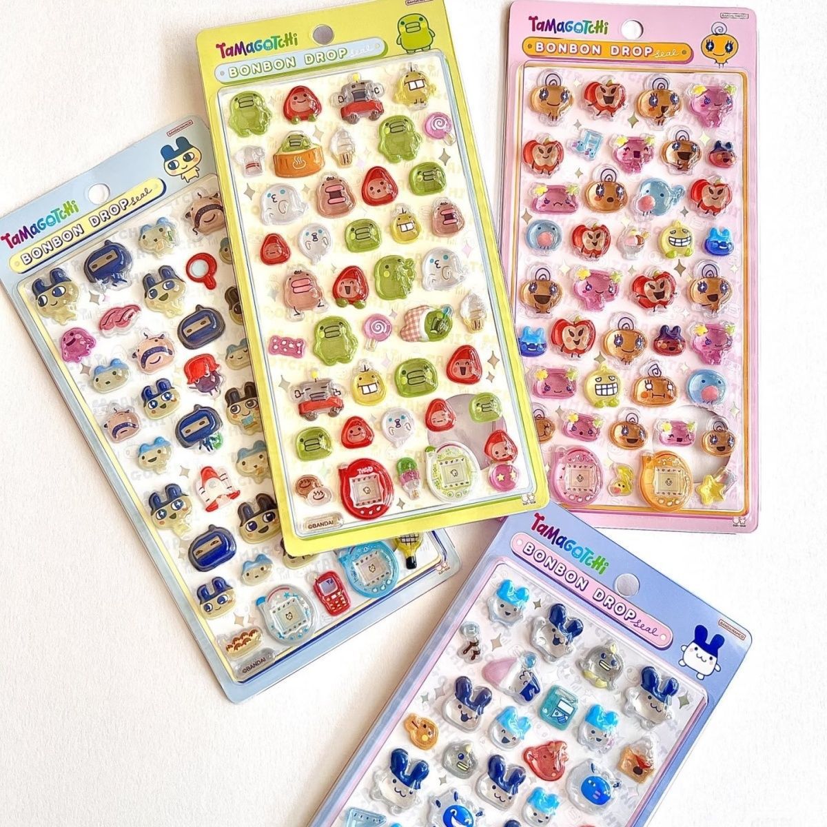 Bandai Model Tamagotchi - Tamagotchi 3D Çıkartmalar - Sevimli Çizgi