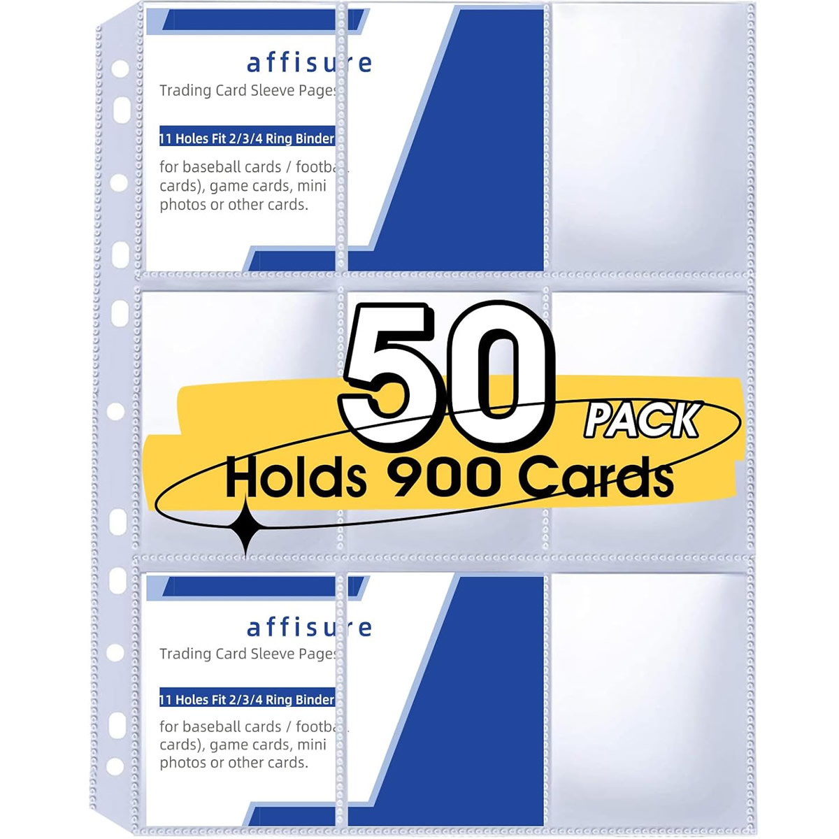 Pokemon Binder Card - 50'li Paket 9 Cepli Kart Kılıfları