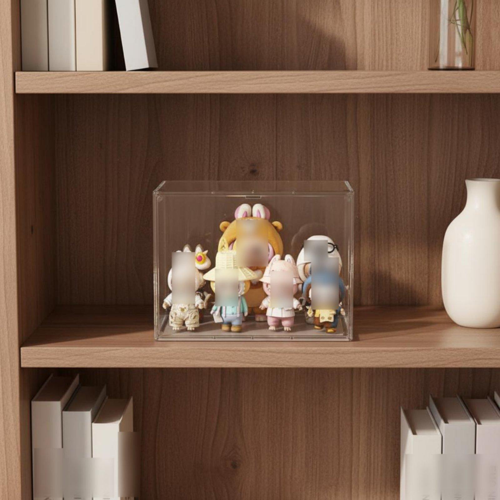 Display Case Acrylic - Büyük Akrilik Görünümlü, Çıkarılabilir Bölmeli, İstiflenebilir