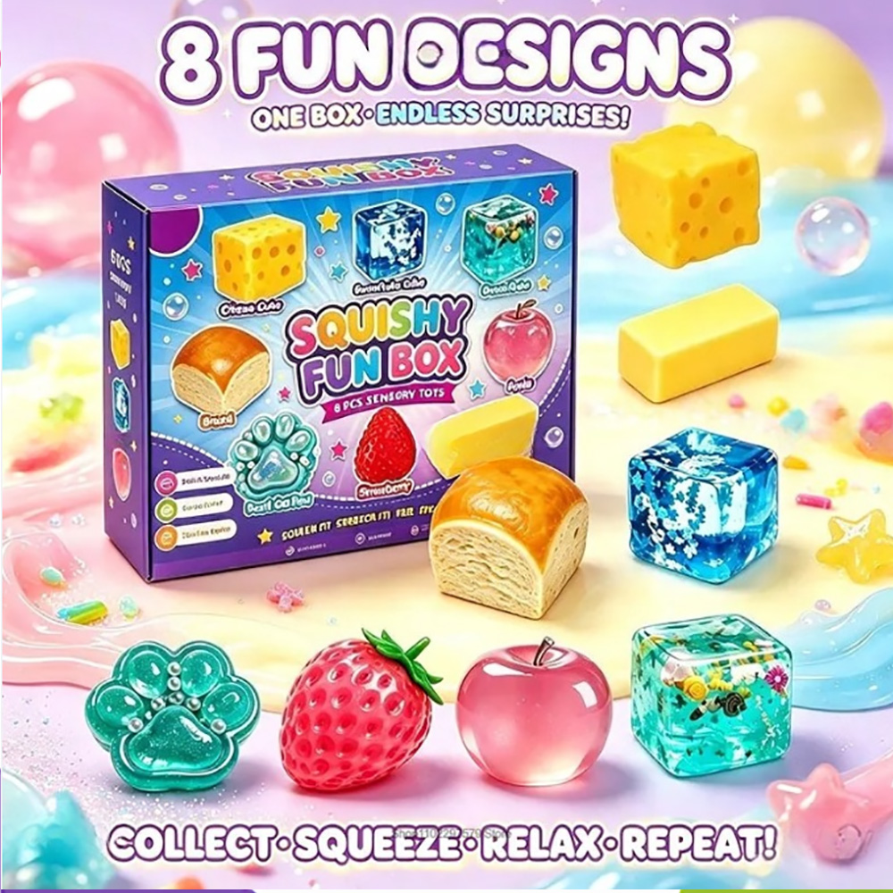 Mystery Box Blind Bag - Needoh 8 Parça Gizemli Squishies Kör